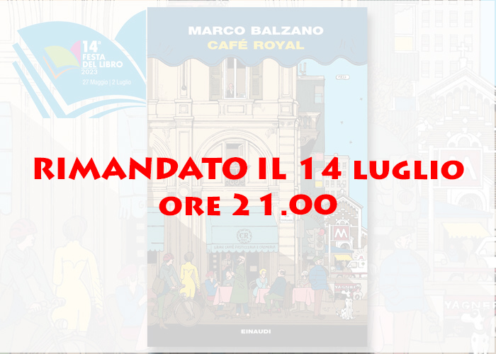 MARCO BALZANO presenta CAFE' ROYAL ed. Einaudi