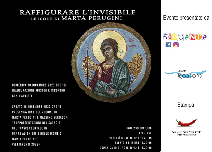 Mostra RAFFIGURARE L’INVISIBILE, le icone di MARTA PERUGINI, allestita allo Spazio Espositivo Sorgente di Oreno